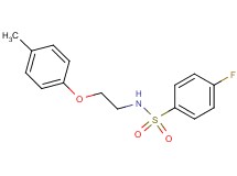4-fluoro-N-[2-(4-methylphenoxy)ethyl]benzenesulfonamide