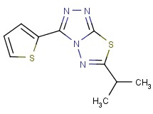 6-isopropyl-3-(2-thienyl)[1,2,4]triazolo[3,4-b][1,3,4]thiadiazole