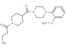 1-[(1-butyryl-4-piperidinyl)carbonyl]-4-(2-methoxyphenyl)piperazine