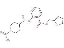1-acetyl-N-(2-{[(tetrahydro-2-furanylmethyl)amino]carbonyl}phenyl)-4-piperidinecarboxamide
