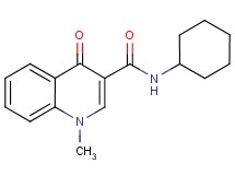 N-cyclohexyl-1-methyl-4-oxo-1,4-dihydro-3-quinolinecarboxamide