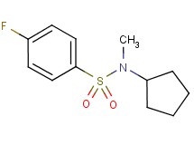 N-cyclopentyl-4-fluoro-N-methylbenzenesulfonamide
