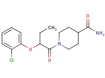 1-[2-(2-chlorophenoxy)butanoyl]-4-piperidinecarboxamide