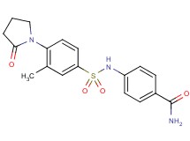 4-({[3-methyl-4-(2-oxo-1-pyrrolidinyl)phenyl]sulfonyl}amino)benzamide