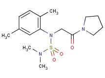 N-(2,5-dimethylphenyl)-N',N'-dimethyl-N-[2-oxo-2-(1-pyrrolidinyl)ethyl]sulfamide