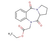 ethyl (5,11-dioxo-2,3,11,11a-tetrahydro-1H-pyrrolo[2,1-c][1,4]benzodiazepin-10(5H)-yl)acetate