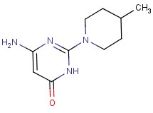 6-amino-2-(4-methyl-1-piperidinyl)-4(3H)-pyrimidinone