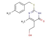 5-(2-hydroxyethyl)-6-methyl-2-[(4-methylbenzyl)thio]-4(3H)-pyrimidinone