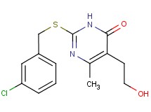 2-[(3-chlorobenzyl)thio]-5-(2-hydroxyethyl)-6-methyl-4(3H)-pyrimidinone