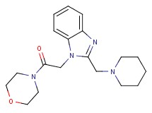 1-[2-(4-morpholinyl)-2-oxoethyl]-2-(1-piperidinylmethyl)-1H-benzimidazole