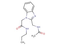 2-{2-[(acetylamino)methyl]-1H-benzimidazol-1-yl}-N-propylacetamide