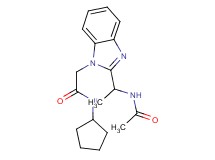 2-{2-[1-(acetylamino)ethyl]-1H-benzimidazol-1-yl}-N-cyclopentylacetamide