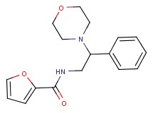 N-[2-(4-morpholinyl)-2-phenylethyl]-2-furamide