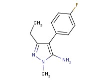 3-ethyl-4-(4-fluorophenyl)-1-methyl-1H-pyrazol-5-amine