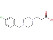3-[4-(4-chlorobenzyl)-1-piperazinyl]propanoic acid