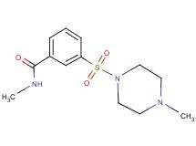 N-methyl-3-[(4-methyl-1-piperazinyl)sulfonyl]benzamide