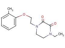 1-ethyl-4-[2-(2-methylphenoxy)ethyl]-2,3-piperazinedione