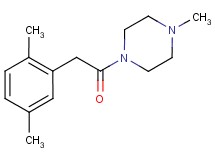 1-[(2,5-dimethylphenyl)acetyl]-4-methylpiperazine