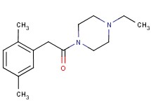 1-[(2,5-dimethylphenyl)acetyl]-4-ethylpiperazine
