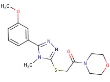 4-({[5-(3-methoxyphenyl)-4-methyl-4H-1,2,4-triazol-3-yl]thio}acetyl)morpholine
