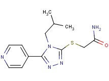 2-{[4-isobutyl-5-(4-pyridinyl)-4H-1,2,4-triazol-3-yl]thio}acetamide