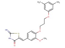 5-{4-[3-(3,5-dimethylphenoxy)propoxy]-3-methoxybenzylidene}-2-imino-1,3-thiazolidin-4-one