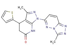 3-methyl-1-(3-methyl[1,2,4]triazolo[4,3-b]pyridazin-6-yl)-4-(2-thienyl)-1,4,5,7-tetrahydro-6H-pyrazolo[3,4-b]pyridin-6-one