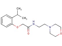 2-(2-isopropylphenoxy)-N-[2-(4-morpholinyl)ethyl]acetamide