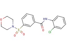 N-(2-chlorophenyl)-3-(4-morpholinylsulfonyl)benzamide