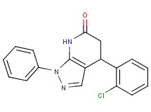 4-(2-chlorophenyl)-1-phenyl-1,4,5,7-tetrahydro-6H-pyrazolo[3,4-b]pyridin-6-one