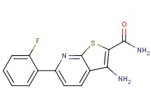 3-amino-6-(2-fluorophenyl)thieno[2,3-b]pyridine-2-carboxamide