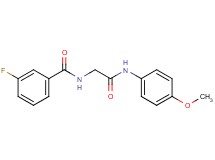 3-fluoro-N-{2-[(4-methoxyphenyl)amino]-2-oxoethyl}benzamide