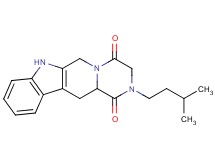 2-(3-methylbutyl)-2,3,6,7,12,12a-hexahydropyrazino[1',2':1,6]pyrido[3,4-b]indole-1,4-dione