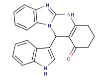 12-(1H-indol-3-yl)-3,4,5,12-tetrahydrobenzimidazo[2,1-b]quinazolin-1(2H)-one