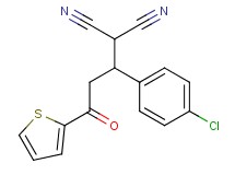 [1-(4-chlorophenyl)-3-oxo-3-(2-thienyl)propyl]malononitrile