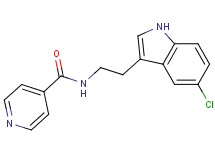 N-[2-(5-chloro-1H-indol-3-yl)ethyl]isonicotinamide
