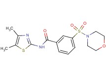 N-(4,5-dimethyl-1,3-thiazol-2-yl)-3-(4-morpholinylsulfonyl)benzamide