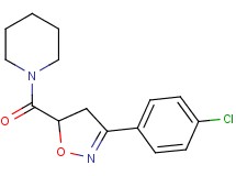 1-{[3-(4-chlorophenyl)-4,5-dihydro-5-isoxazolyl]carbonyl}piperidine