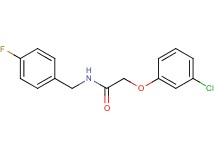 2-(3-chlorophenoxy)-N-(4-fluorobenzyl)acetamide