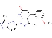 4-(3-methoxyphenyl)-3-methyl-1-(3-methyl[1,2,4]triazolo[4,3-b]pyridazin-6-yl)-1,4,5,7-tetrahydro-6H-pyrazolo[3,4-b]pyridin-6-one