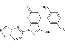 4-(2,5-dimethylphenyl)-3-methyl-1-[1,2,4]triazolo[4,3-b]pyridazin-6-yl-1,4,5,7-tetrahydro-6H-pyrazolo[3,4-b]pyridin-6-one