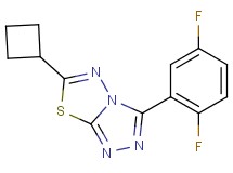 6-cyclobutyl-3-(2,5-difluorophenyl)[1,2,4]triazolo[3,4-b][1,3,4]thiadiazole