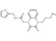 2-(4-butyl-2,3-dioxo-3,4-dihydro-1(2H)-quinoxalinyl)-N-(2-furylmethyl)acetamide