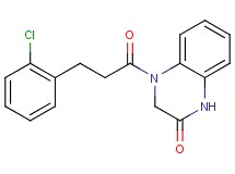 4-[3-(2-chlorophenyl)propanoyl]-3,4-dihydro-2(1H)-quinoxalinone