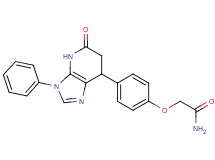 2-[4-(5-oxo-3-phenyl-4,5,6,7-tetrahydro-3H-imidazo[4,5-b]pyridin-7-yl)phenoxy]acetamide