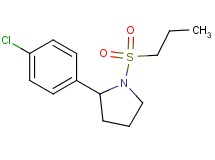 2-(4-chlorophenyl)-1-(propylsulfonyl)pyrrolidine