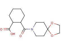 2-(1,4-dioxa-8-azaspiro[4.5]dec-8-ylcarbonyl)cyclohexanecarboxylic acid