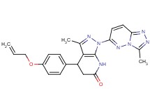 4-[4-(allyloxy)phenyl]-3-methyl-1-(3-methyl[1,2,4]triazolo[4,3-b]pyridazin-6-yl)-1,4,5,7-tetrahydro-6H-pyrazolo[3,4-b]pyridin-6-one