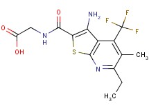 N-{[3-amino-6-ethyl-5-methyl-4-(trifluoromethyl)thieno[2,3-b]pyridin-2-yl]carbonyl}glycine