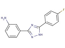 3-[5-(4-fluorophenyl)-1H-1,2,4-triazol-3-yl]aniline